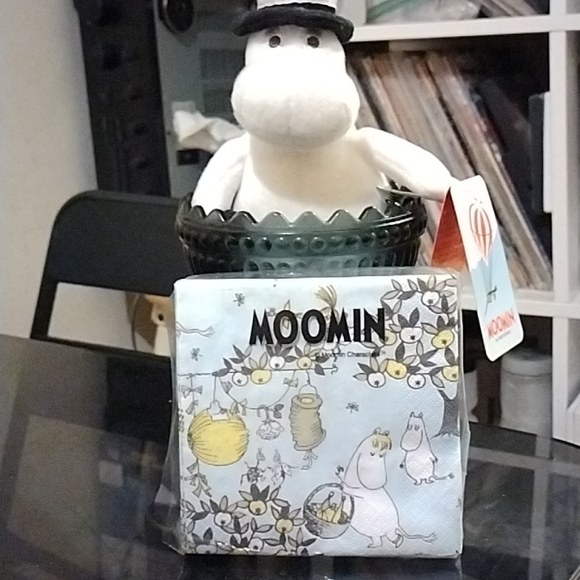 Moomin Jubilee Blue Paper Cocktail Napkins - Picture 4 of 4